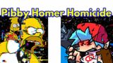Friday Night Funkin' Vs New Pibby Homer Homicide | The Simpsons (FNF/Mod/Pibby + Gameplay)