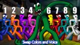 Green Swap Colors and Voice Rainbow Friends All Phases | Friday Night Funkin Mod Roblox
