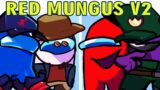 Impostor Red Mungus V2 & Friday Night Funkin + Impostor v5 Cutscenes (FNF MOD)