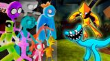 YELLOW & CYAN together Vs Different Ghost Rainbow Friends | Friday Night Funkin Mod Roblox