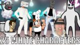 FNF Character Test Gameplay VS My Playground 25 White Characters In Real Life