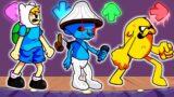FNF Character Test | Gameplay VS My Playground | Smurf Cat, Finn, Jake
