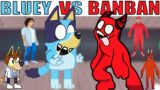 FNF Character Test  Gameplay VS Playground Bluey Vs Banban In Real Life
