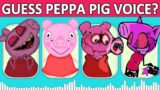 FNF Guess Character by Their Voice | Peppa Pig Quiz | Peppa Pig Exe, Pibby Peppa, Bacon Peppa, Eppa