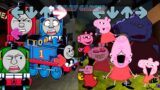 FNF Peppa ALL PHASES vs Thomas Big Engine Brawl Sings Friends To Your Ends | Peppa Pig Exe FNF Mods