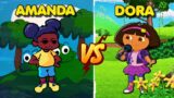 Friday Night Funkin' – Amanda the Adventurer vs Dora the Explorer V2 (Unlikely Rivals)