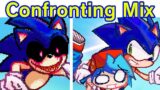 Friday Night Funkin' Confronting yourself FF MIX, Good & Bad Ending (BF Sonic & Sonic.EXE) (FNF Mod)