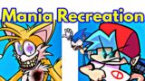 Friday Night Funkin' VS Mania Recreation / Sonic (FNF Mod/Hard/Crazy Tails + Gameplay)