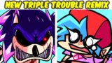 Friday Night Funkin' VS Sonic.EXE – New Triple Trouble Remix (FNF MOD/Cover) (Sonic)