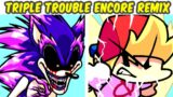 Friday Night Funkin' VS Sonic.EXE – Triple Trouble Encore Remix / Erect (FNF MOD) (Chron Version)