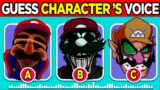 Guess the MARIO VOICE FNF FAN (Super Mario Bros |  Lucas) Dead Brotherhood, Mario Beatbox