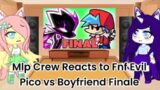 Mlp Crew Reacts to Fnf Evil Pico vs Boyfriend Finale (Gacha Club Au)