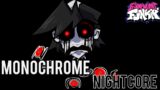 Monochrome (Nightcore) | Friday Night Funkin' Vs Gold (Lost Silver) | Hypno Lullaby V2