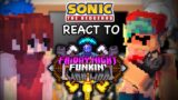 Sonic Characters React To FNF VS MINECRAFT MOBS // FNF MOB MOD // PART 1(?) // GCRV