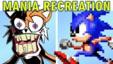 Sonic.EXE Mania Recreation VS Friday Night Funkin + Recreations of a Scrapped Song (FNF MOD)