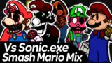Vs Sonic.exe Smash Mario Mix New Songs | Friday Night Funkin'