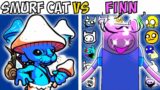 FNF Character Test | Gameplay VS Playground | ALL SMURF CAT VS FINN | FNF Mods
