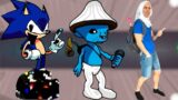 FNF Character Test | Gameplay VS Playground Vs Real Life | Smurf Cat | Finn | Pibby Sonic