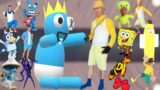 FNF Character Test Vs Playgroung Vs Real Life Blue Vs Yellow Characters