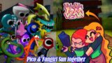 FNF Pico Fangirl & Sun together Vs All Rainbow Friends Chapter 2 | Friday Night Funkin Mod Roblox