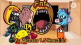 Fnf react to Vs Pacman 1.5 mod! (Gacha club)