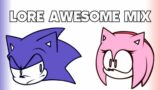 Friday Night Funkin' – Lore Awesome Mix But Sonic Vs Amy (FNF MODS)