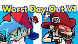 Friday Night Funkin' Vs Worst Day Out V1 | Super Mario Bros (FNF/Mod/Cutscene + Gameplay)