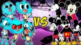 Gumball VS Mickey Mouse ALL PHASES – Friday Night Funkin'
