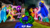 R.I.P. BLUE Rainbow Friends but Friends To Your End Song in FNF | Goodbye Blue