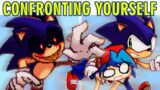 SONIC.EXE Confronting Yourself V2 VS Friday Night Funkin + FF MIX Version (FNF MOD)