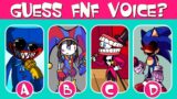 FNF – Guess Character by Their VOICE | Pomni, Huggy Wuggy, Caine, Rainbow Friends…