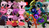 FNF Peppa ALL PHASES vs All Rainbow Friends Chapter 2 Sings Sliced | FNF Mods – Friday Night Funkin'