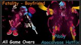 FNF Pibby Apocalypse Hot Fix V0.7 / All Game Over (All death Boyfriend) Sin Censura