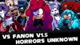 FNF | Vs Fanon V1.5: Horrors Unknown | GAME OVER + GALLERY | Mods/Hard/Gameplay |