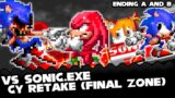 FNF | Vs Sonic.EXE: RETAKE Confronting Yourself (Final Zone) | Ending A, B + GameOver | Mods/Hard |