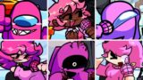 Friday Night Funkin' – Pinkwave but everytime it's Pink Impostor turn a Different Skin Mod is used