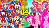Pomni VS Pinkie Pie ALL PHASES | Friday Night Funkin' vs The Amazing Digital Circus