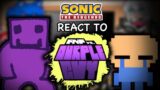 Sonic Characters react to Friday Night Funkin VS OURPLE GUY V3 // GCRV // FNF