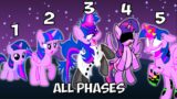 Twilight Sparkle ALL PHASES | Friday Night Funkin' vs My Little Pony