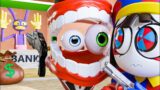 CAINE AND POMNI ROB A BANK?! The Amazing Digital Circus Animation