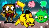 FNF Character Test | Gameplay VS Playground | Pibby, Pikachu, Spongebob, Pig | FNF Mods