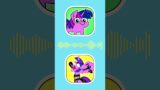 FNF Guess Character's VOICE Twiggie OR Twilight Sparkle Corrupted? #Shorts