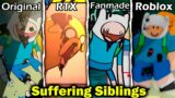 Suffering Siblings: Original VS RTX VS Fanmade VS Roblox – Friday Night Funkin'